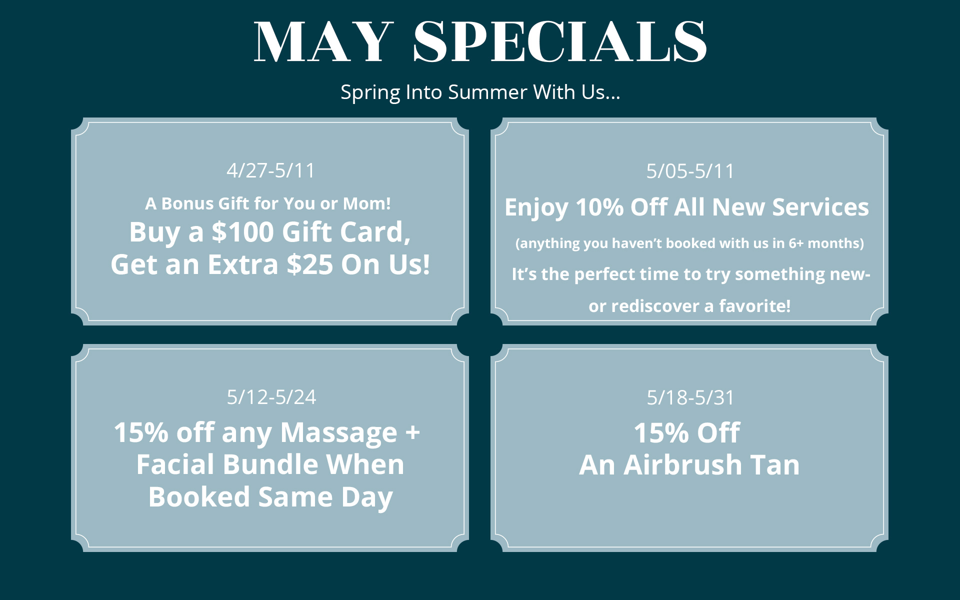 May Specials