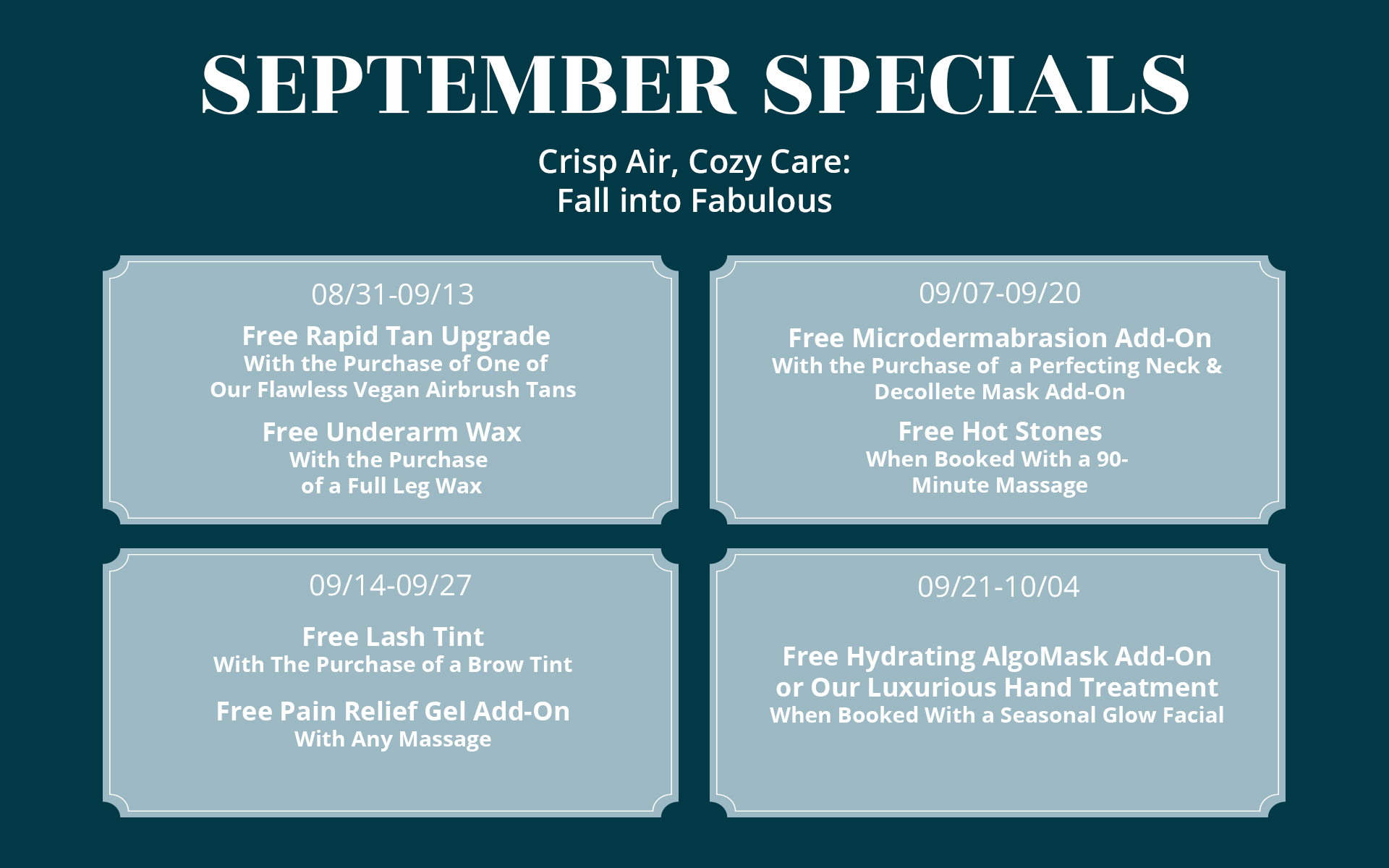 September Specials