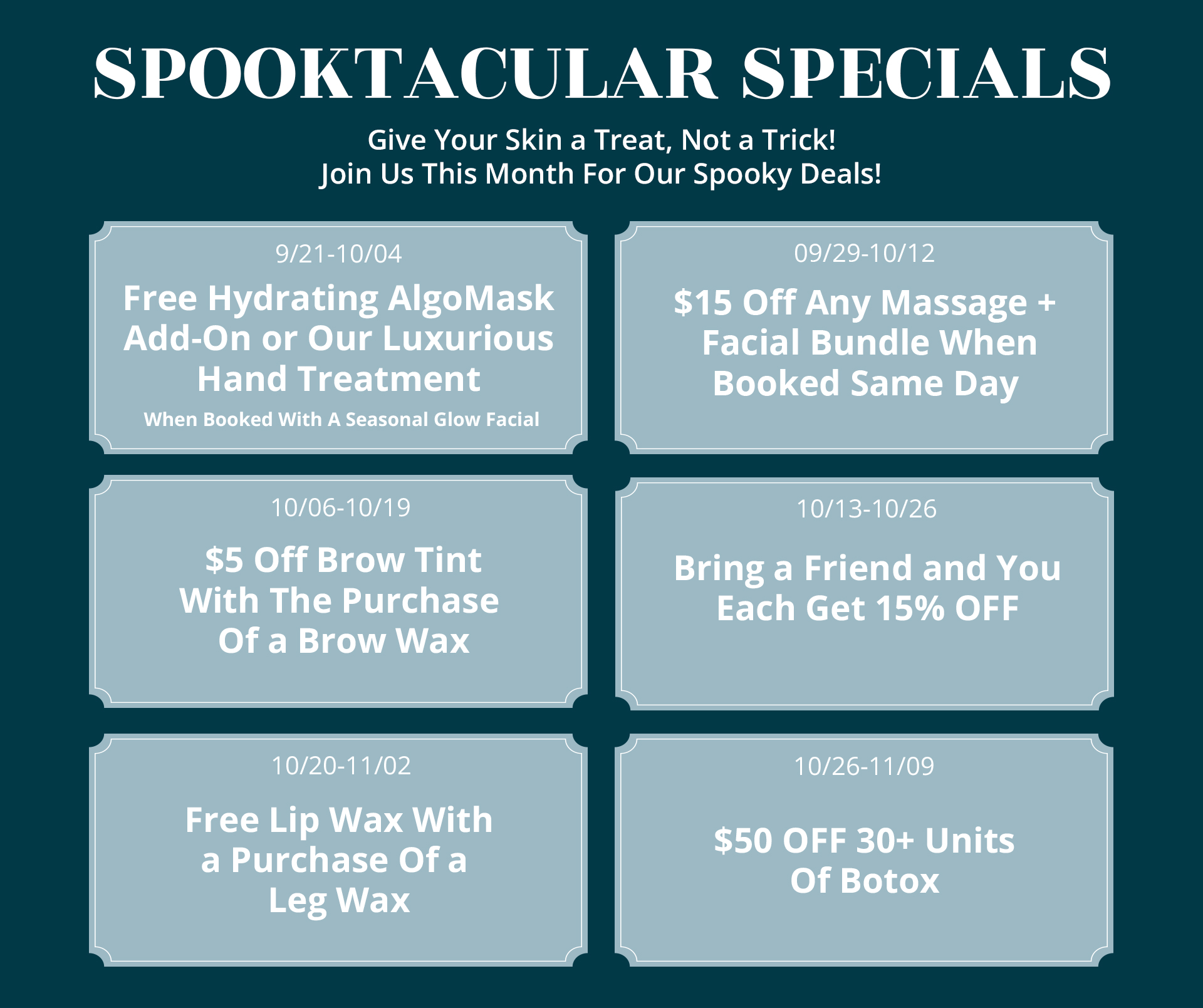 October Specials